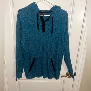 Tony Hawk Blue and Black Lightweight Hoodie Size Medium